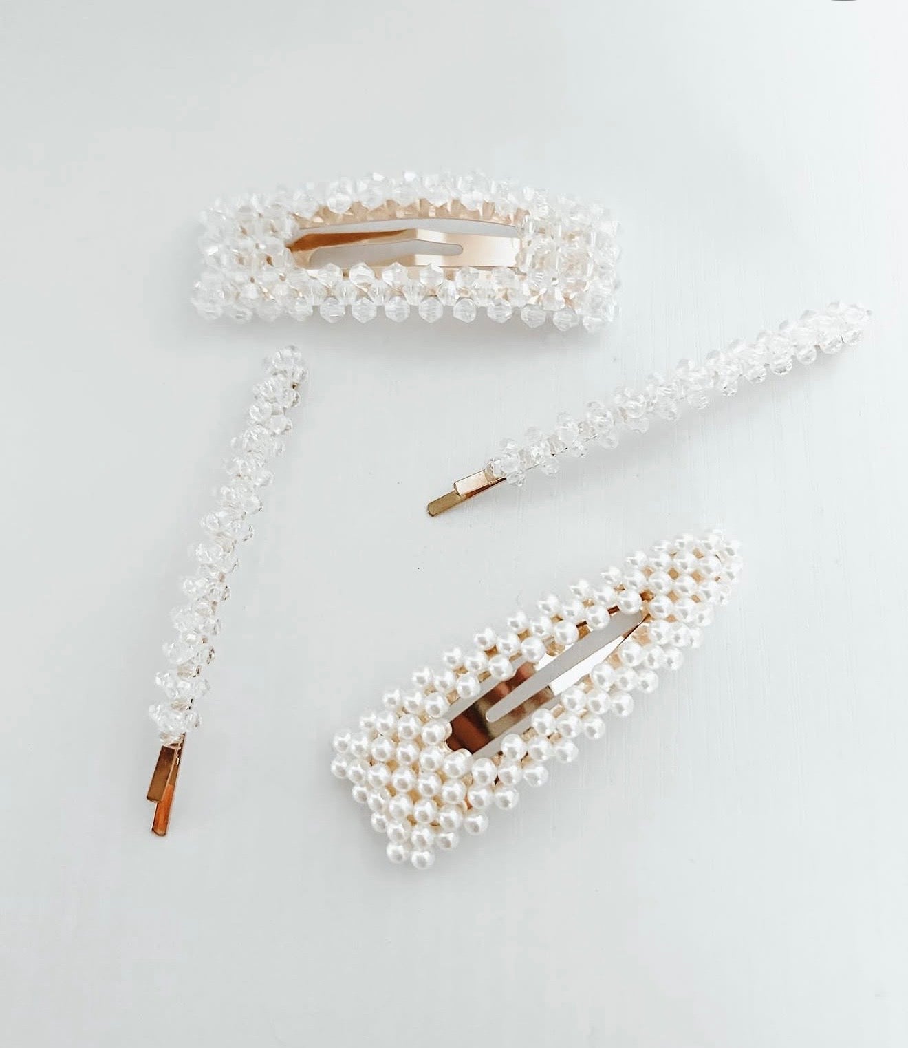 Pearly Shine Hair Clips