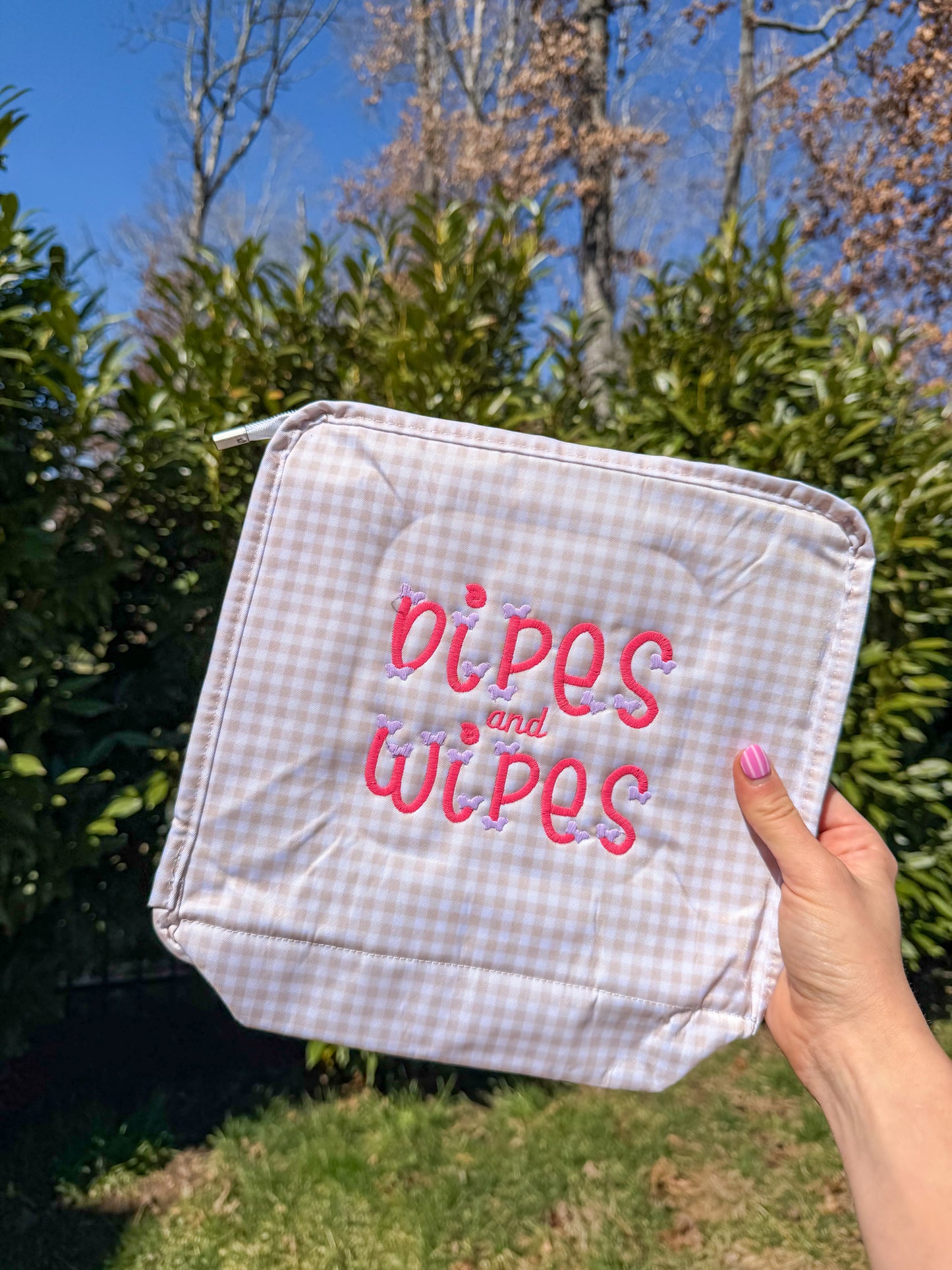 Girly Pink Dipes and Wipes Roadie