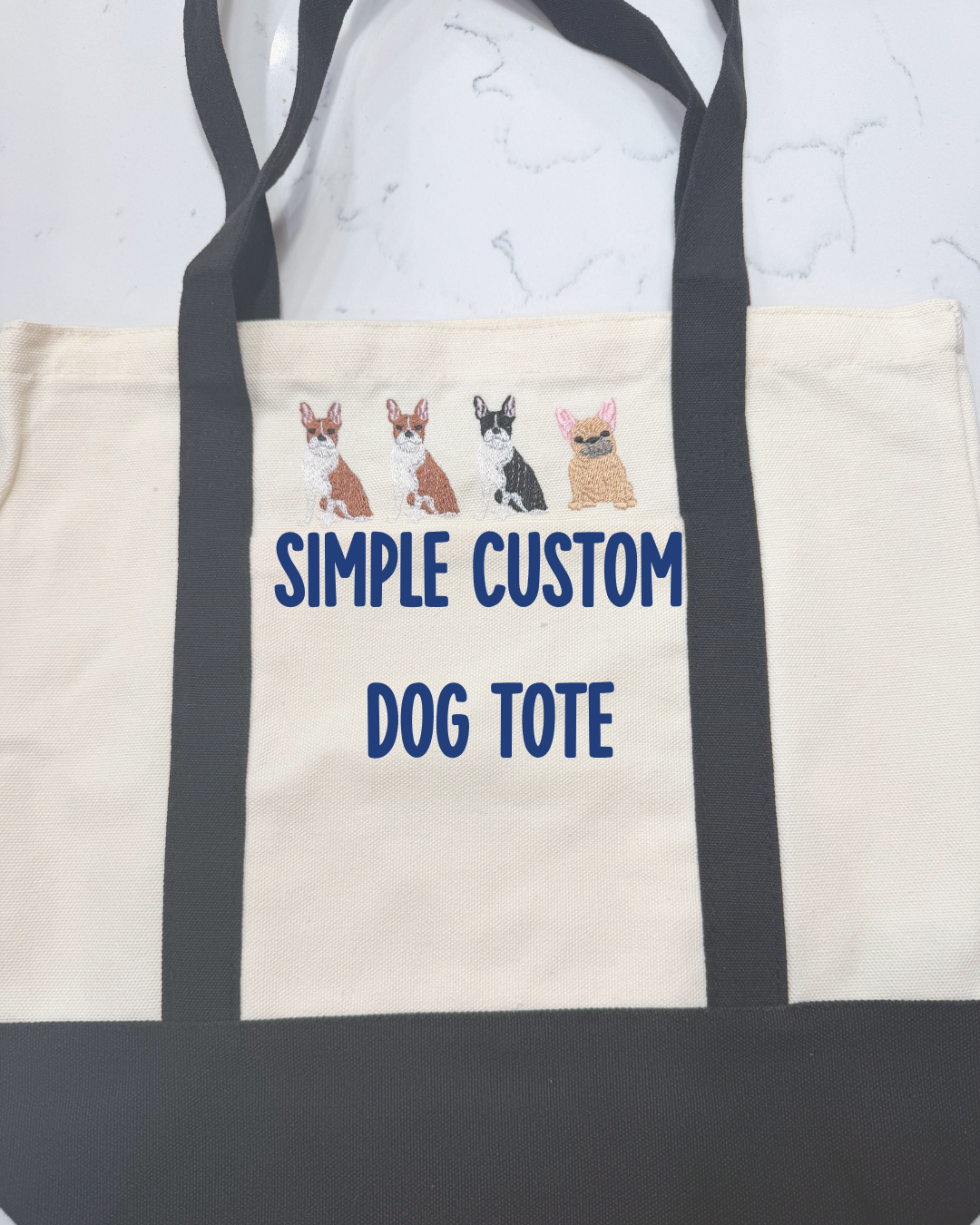 Simple Custom Dog Tote