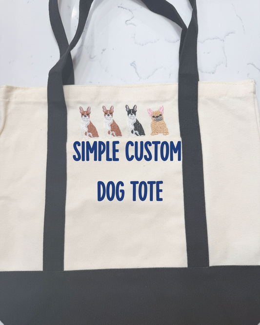 Simple Custom Dog Tote