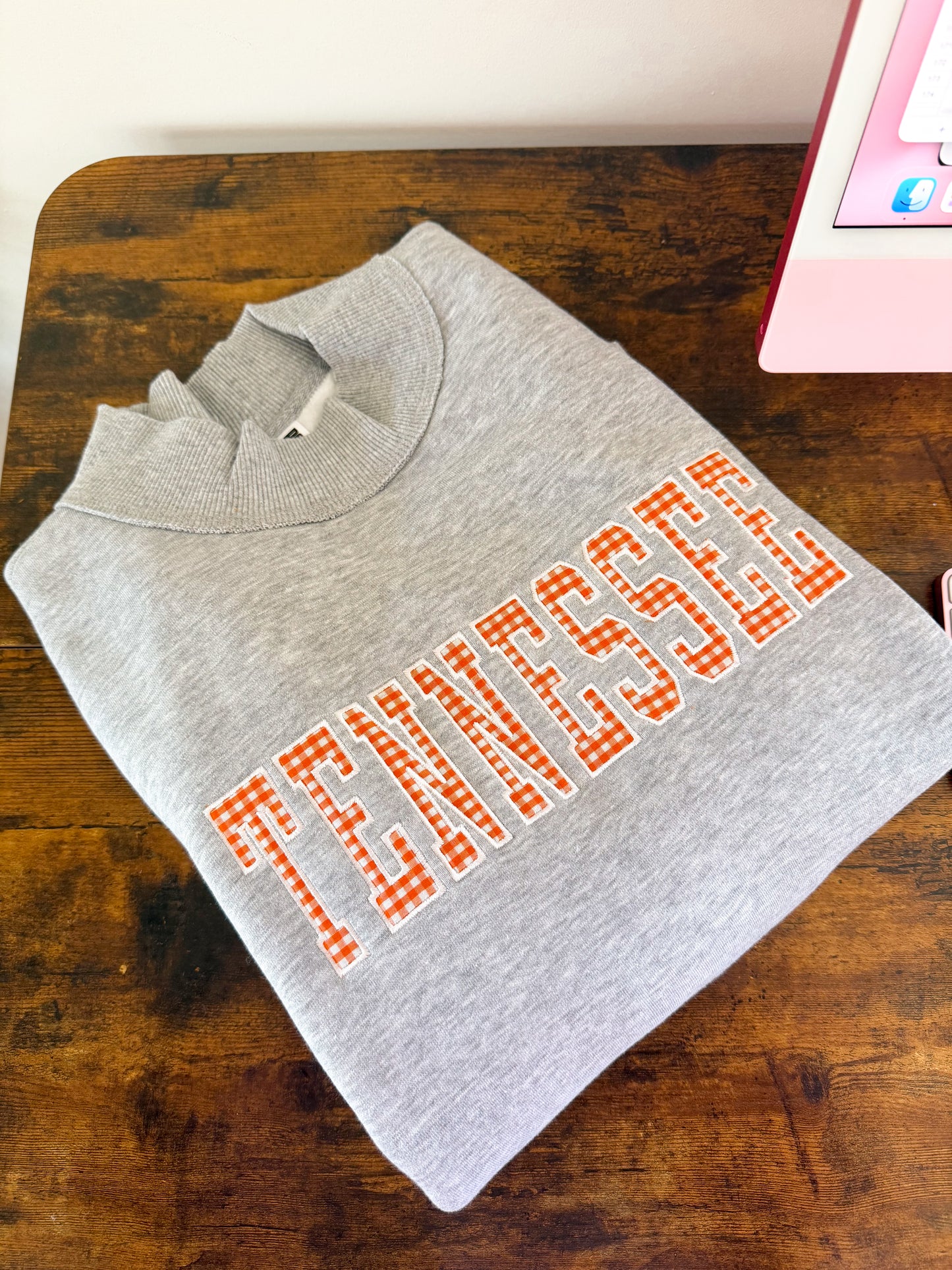 Gingham Tennessee Mockneck