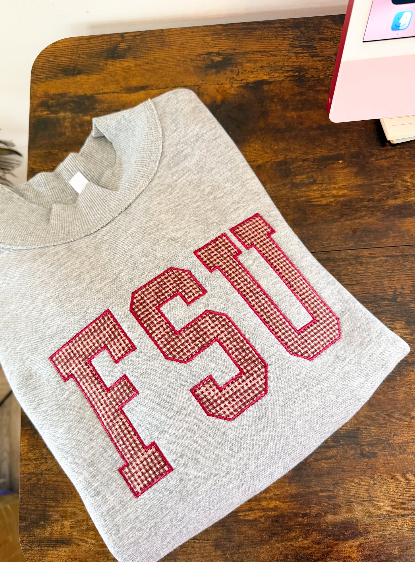 Gingham FSU Sweatshirt