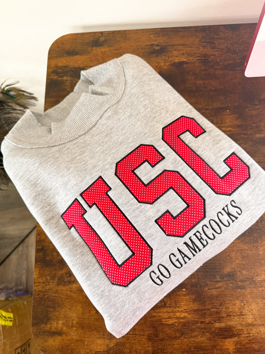 Red Polka USC Gamecocks Sweatshirt