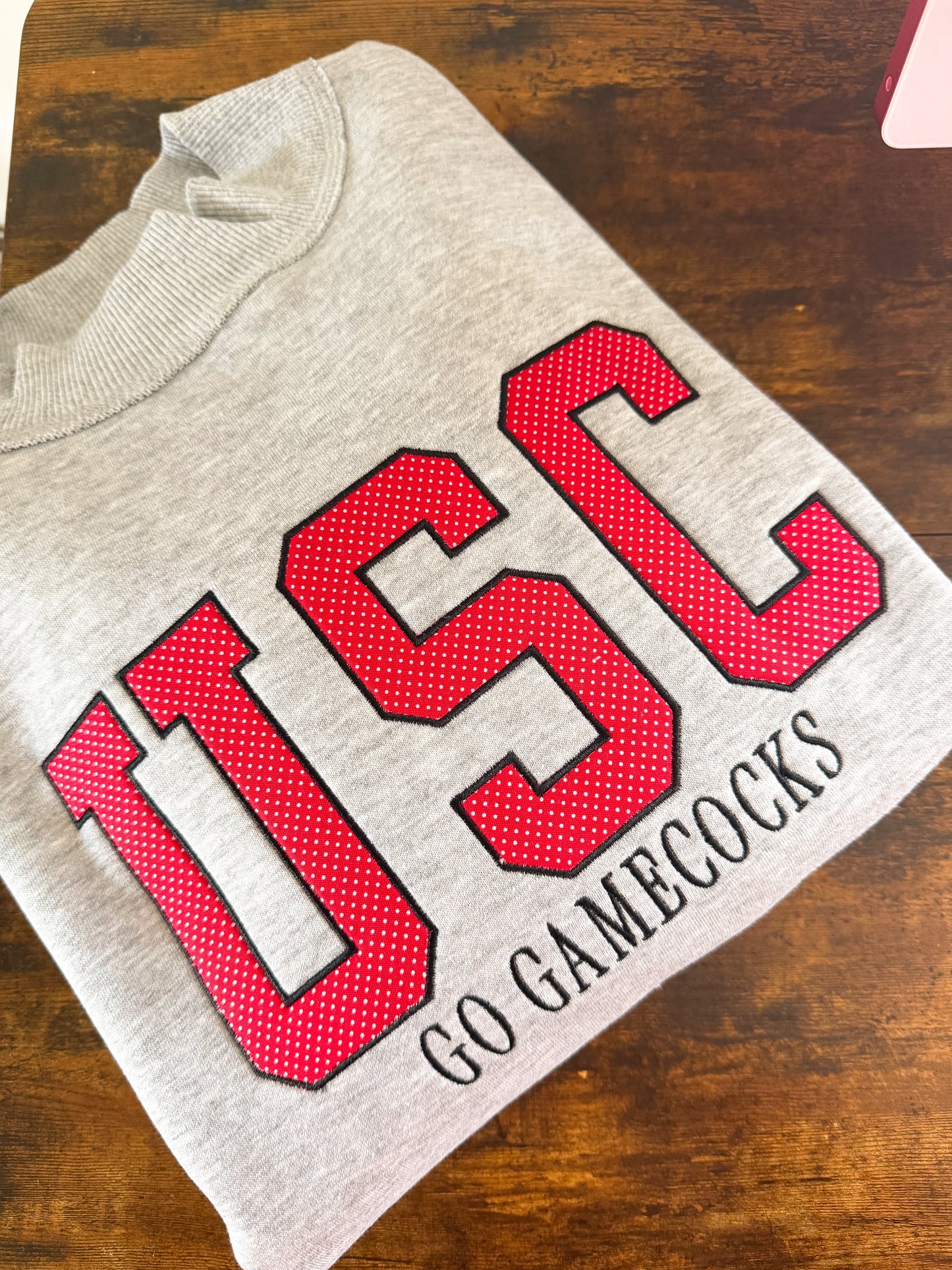 Red Polka USC Gamecocks Sweatshirt