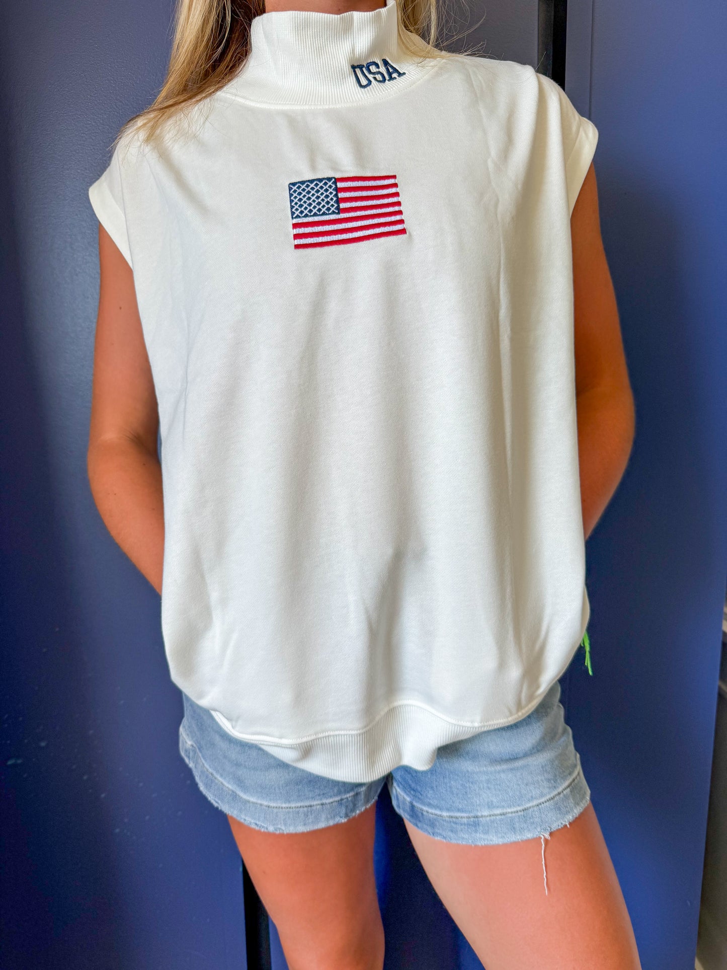 USA Tank Mockneck
