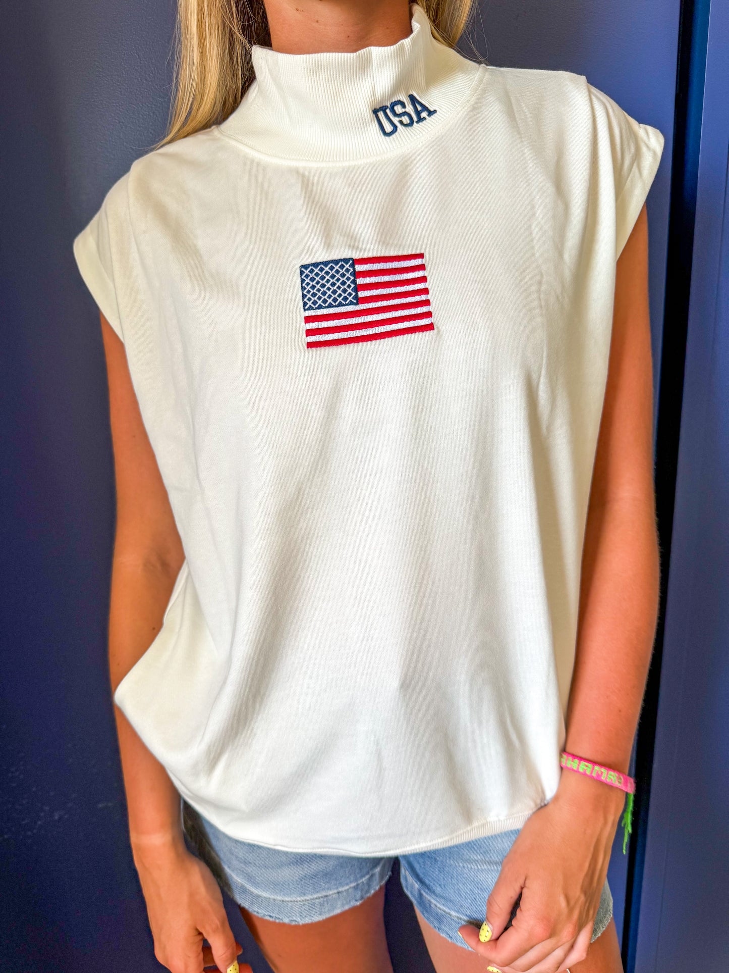 USA Tank Mockneck