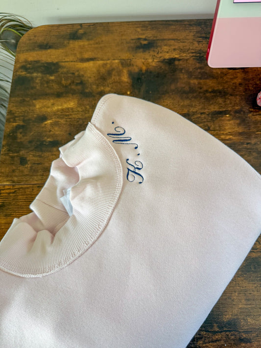 Simple Dainty Cursive Pink Sweatshirt