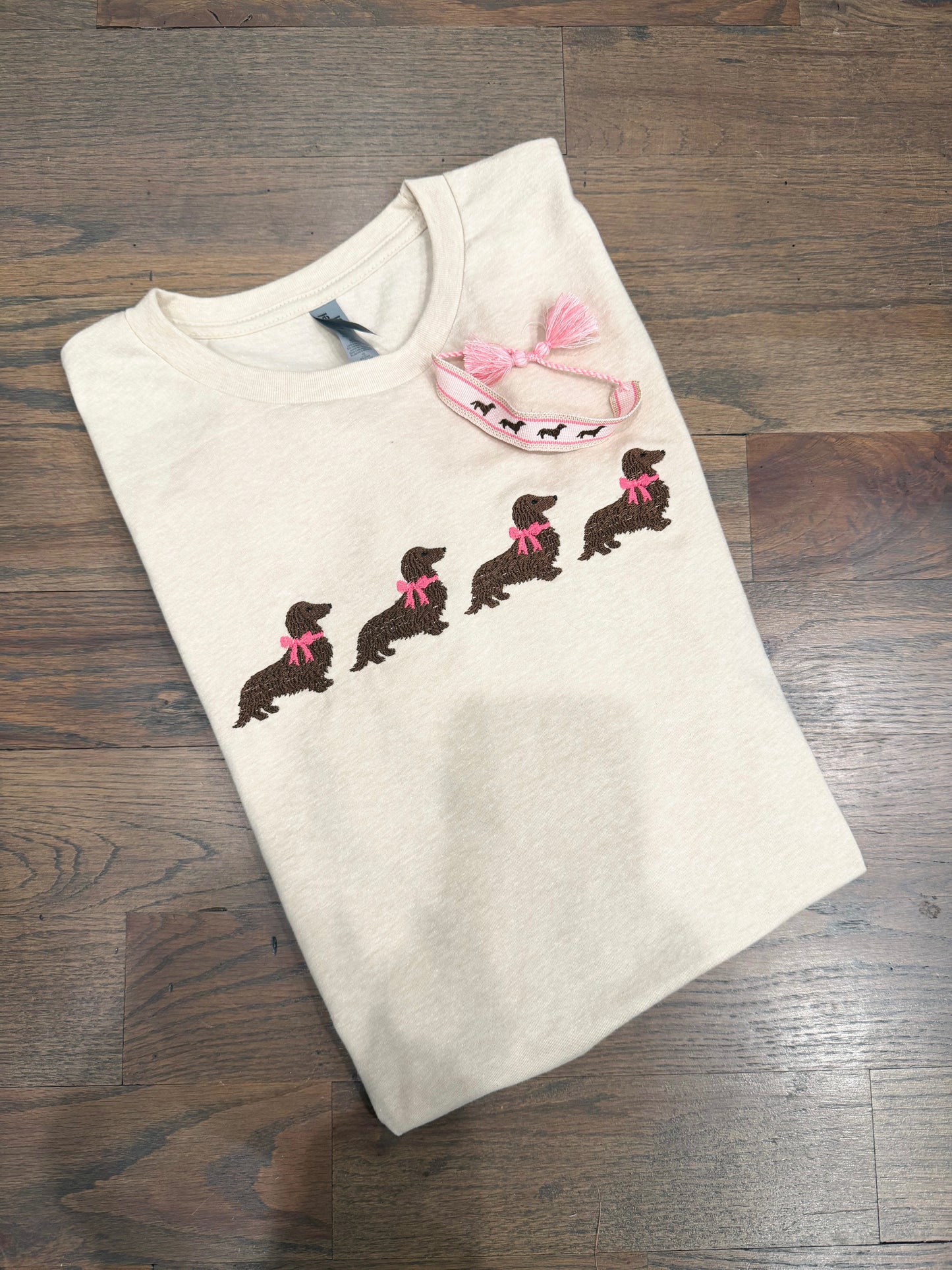 Coquette Brown Weenie Dog Tee