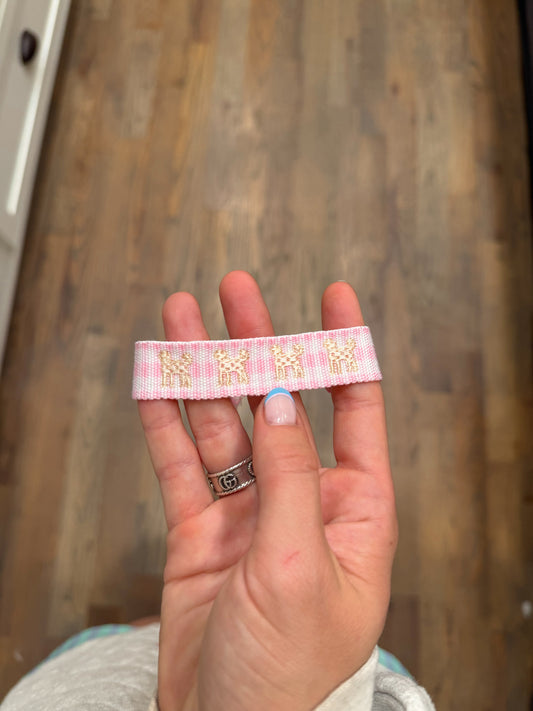 Golden Doodle Embroidered Bracelet