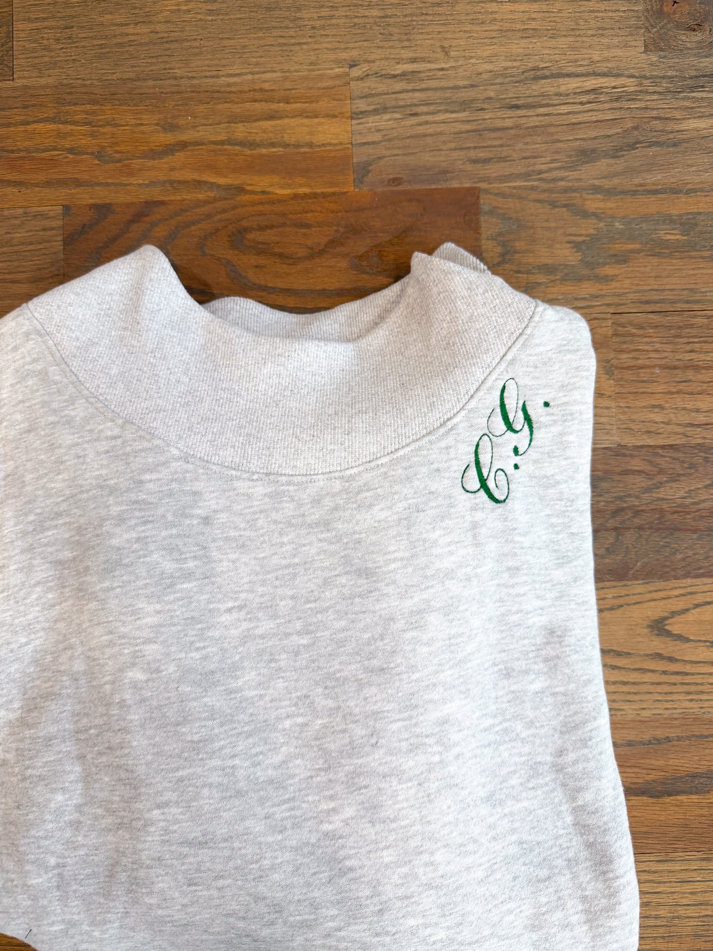 Simple Dainty Cursive Grey Sweatshirt