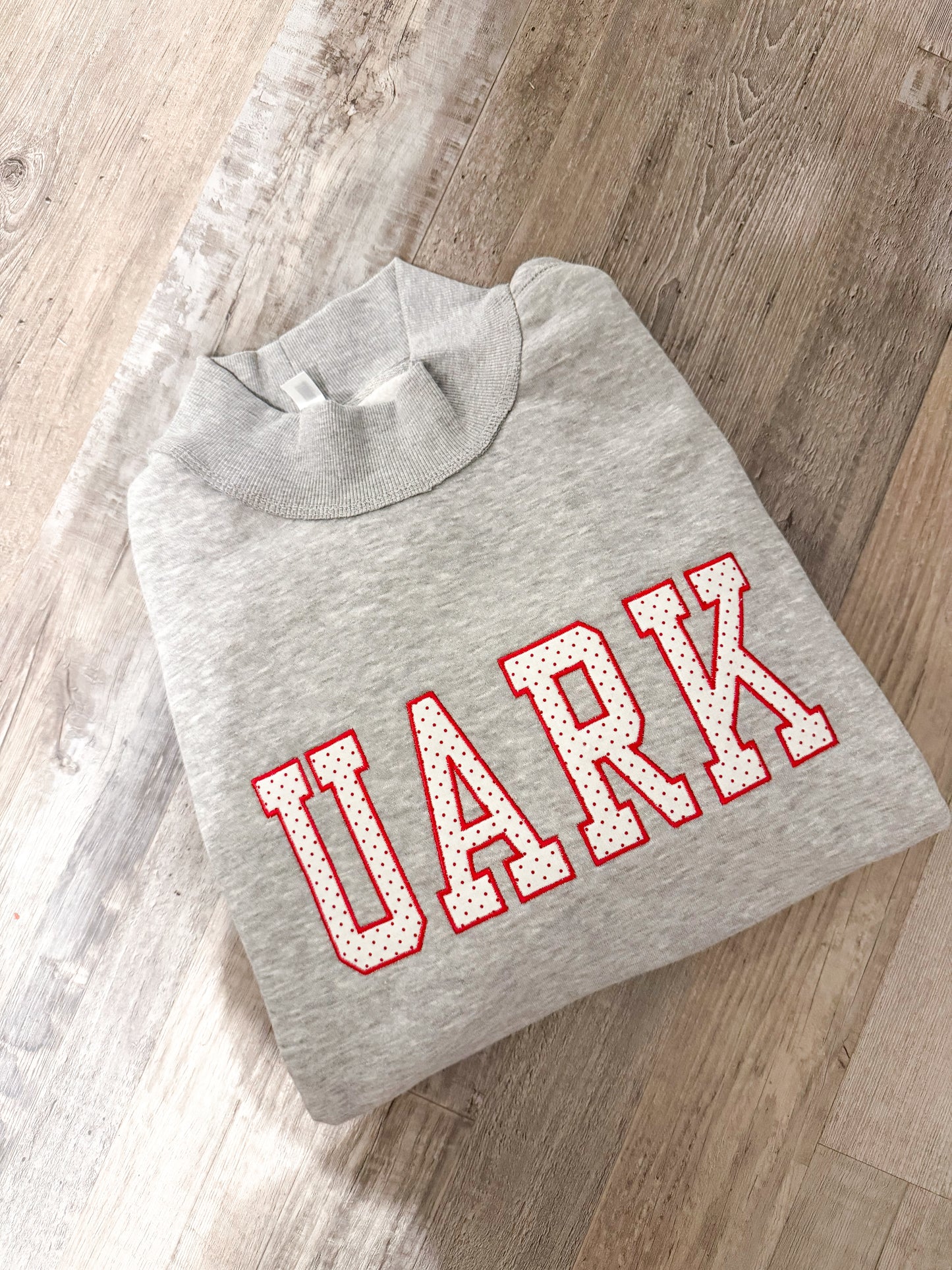 Red Polka UARK Sweatshirt