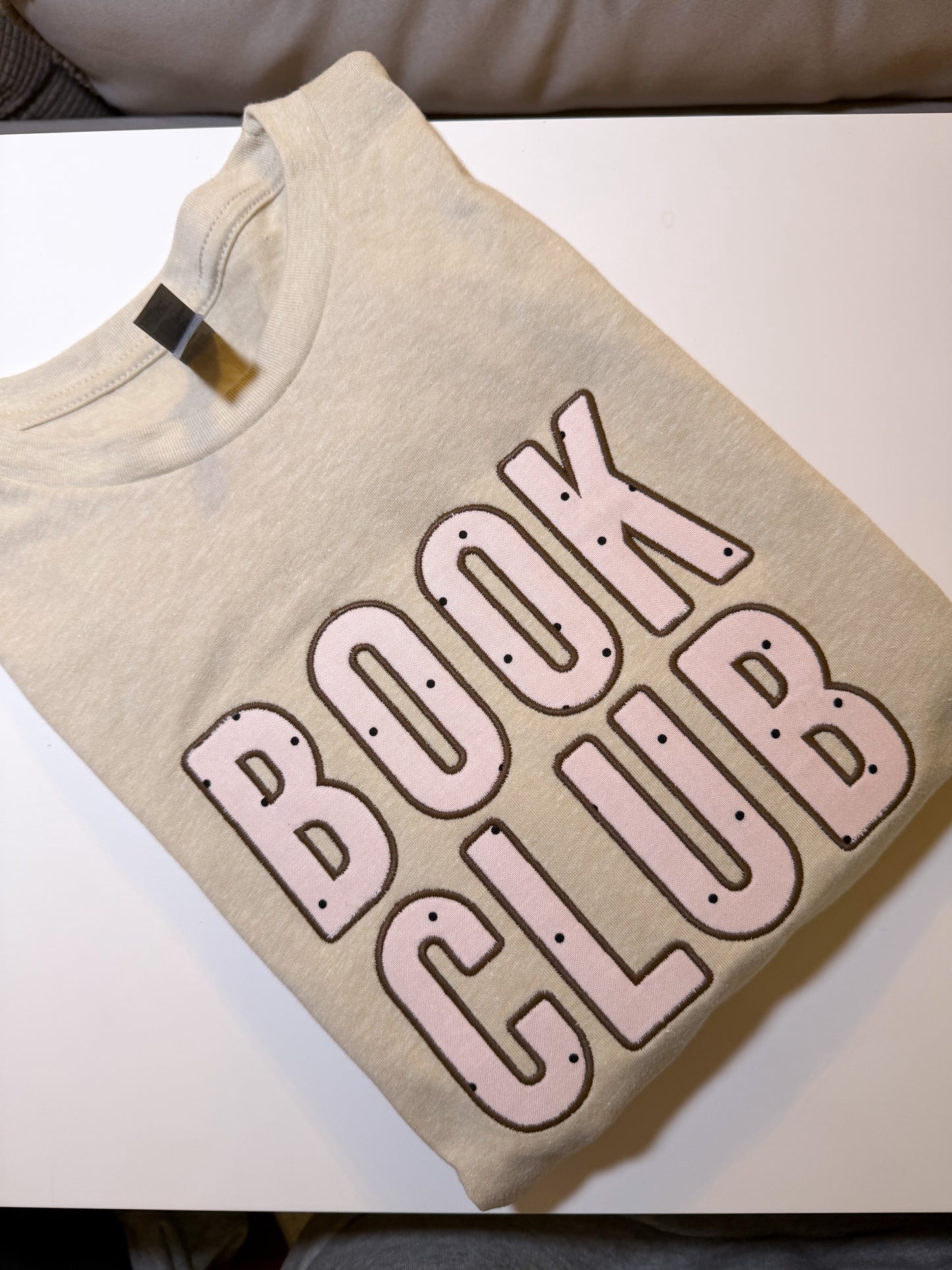Pink Polka Book Club Tee