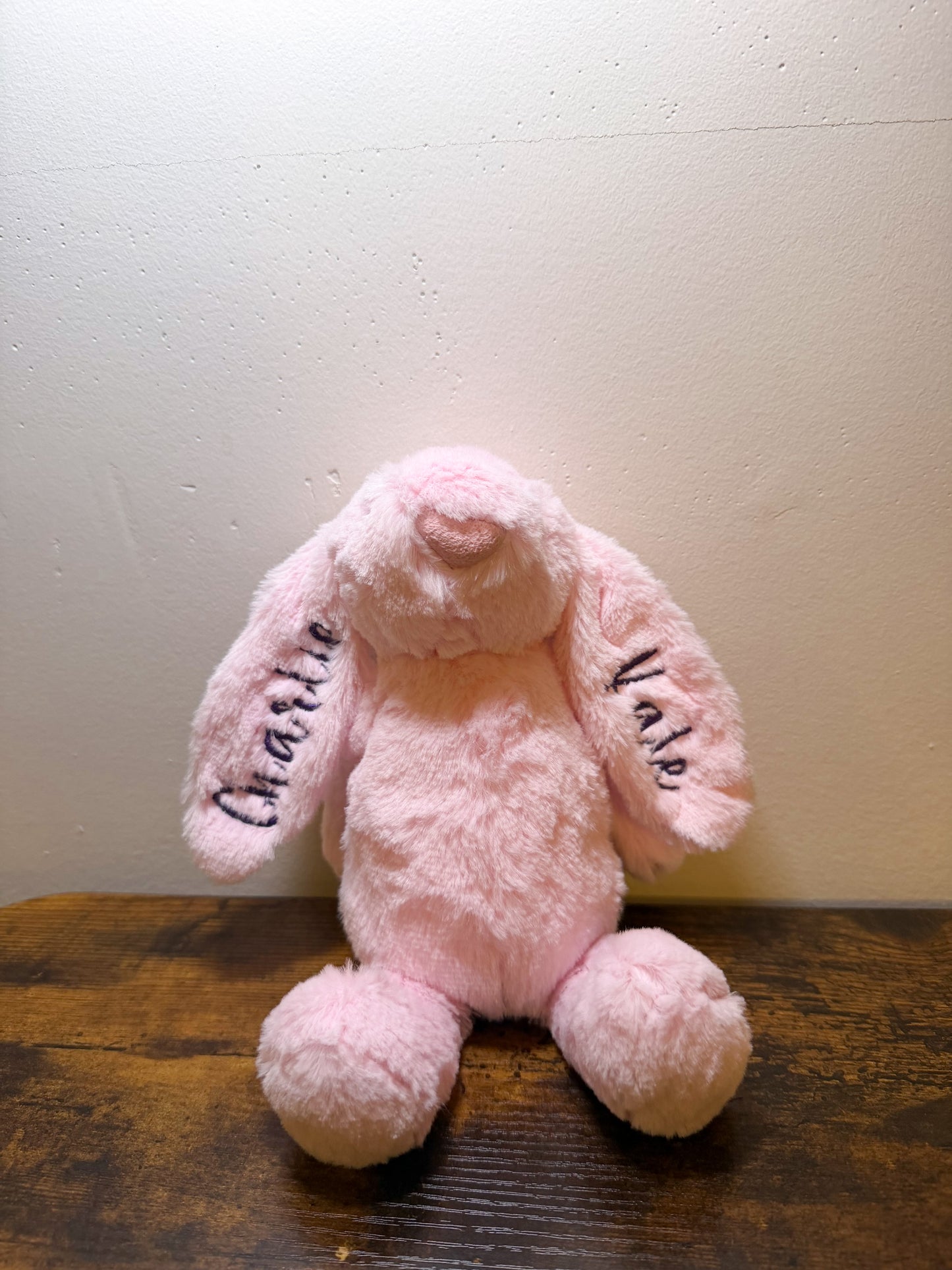 Mini  Embroidered Stuffed Bunny