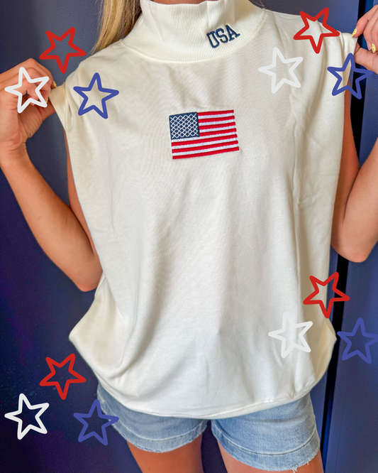 USA Tank Mockneck