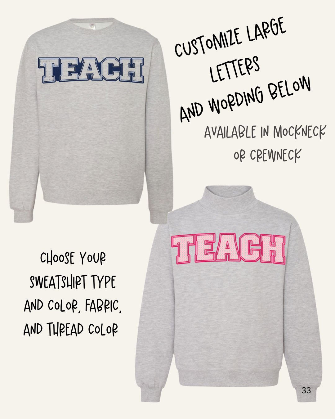 Custom Teach Sweatshirt